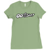 ooosh mens funny turbo car Ladies Fitted T-Shirt