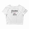 Grandma est.2018 Crop Top