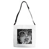 sad girl Adjustable Strap Totes