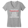 Smartass February Girl Women's V-Neck T-Shirt