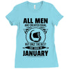 All Men Are Created Equal But Only The Best Are Born In June Ladies Fitted T-Shirt