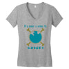 IT'S NEVER A CRIME TO EXIST Franky  One Piece Women's V-Neck T-Shirt