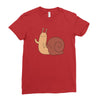 snail Ladies Fitted T-Shirt