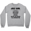 Super July Girl Crewneck Sweatshirt