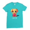 puppy love Ladies Fitted T-Shirt