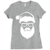 santa hipster Ladies Fitted T-Shirt