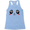 panda face Racerback Tank