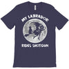 halloween my labrador rides shotgun T-Shirt
