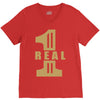 real one V-Neck Tee