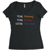 mommy daddy harrison baby name Women's Triblend Scoop T-shirt