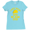 i hate tacos said no juan funny Ladies Fitted T-Shirt