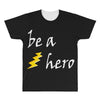 be a hero logo white All Over Men's T-shirt