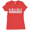 piano skyline Ladies Fitted T-Shirt