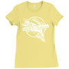 night fishing Ladies Fitted T-Shirt