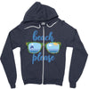 Beach Please Zipper Hoodie