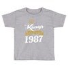 kings are born in 1987 Toddler T-shirt