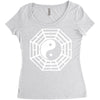 i ching ying and yang Women's Triblend Scoop T-shirt