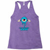 monster eye blue Racerback Tank