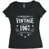 original parts vintage established 1967 perfectly aged Women's Triblend Scoop T-shirt