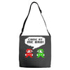 come at me bro Adjustable Strap Totes