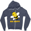 bee happy Zipper Hoodie