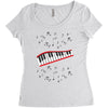 Piano And Music Women's Triblend Scoop T-shirt
