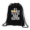 be an eleven Drawstring Bags