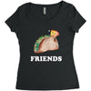 Best Friends Tacos Women's Triblend Scoop T-shirt