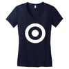 bullseye sticker vinyl decal Women's V-Neck T-Shirt
