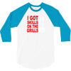 got skills on the grills apron 3/4 Sleeve Shirt