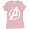 avengers sticker vinyl decal Ladies Fitted T-Shirt