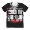 Life After Death Touch My Girlfriend And Find Out All Over Women's T-shirt