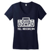 no sleep boombox Women's V-Neck T-Shirt