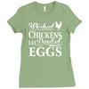 wicked chickens lay deviled eggs Ladies Fitted T-Shirt