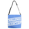 challenge accepted t shirt Adjustable Strap Totes