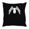 venom logo spiderman comic superhero cool Throw Pillow