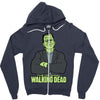 old school zombie Zipper Hoodie