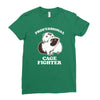 professional cage fighter Ladies Fitted T-Shirt