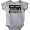 my biceps Baby Onesie