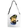 captain haddock tintin cartoon comic Adjustable Strap Totes
