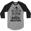 You Cant Scare Me I am Biker Brother 3/4 Sleeve Shirt