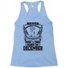 Never Underestimate Dog Rescuer Who Was Born December Racerback Tank