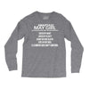 Smartass May Girl Long Sleeve Shirts