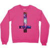 inverted galaxy cross funny  religion banter space fashion new Crewneck Sweatshirt