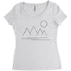 Mountains and Sun Women's Triblend Scoop T-shirt