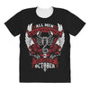 All Men are Created Equal but Only the Best are Born in October All Over Women's T-shirt