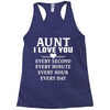 I Love You Aunt Racerback Tank