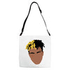 abstract design of xxxtentacion Adjustable Strap Totes