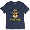gryffindog pug V-Neck Tee