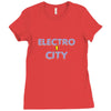 electro city Ladies Fitted T-Shirt